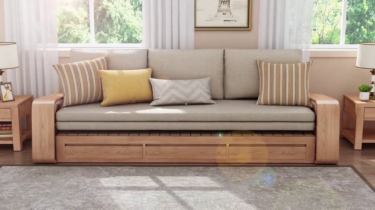 Bộ sofa tích hợp giường giúp tiết kiệm chi phí và tối ưu không gian